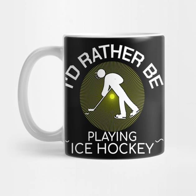 Funny Ice Hockey Quotes Coach Hockey Stick Gift by bigD